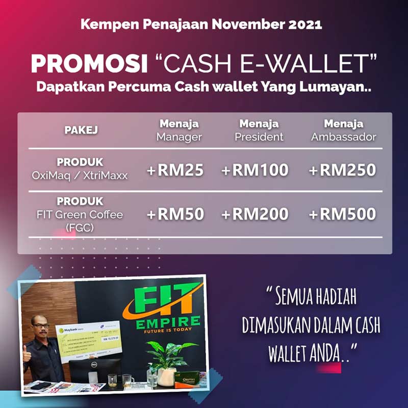 Dapatkan Cash-Wallet Reward Sehingga RM500